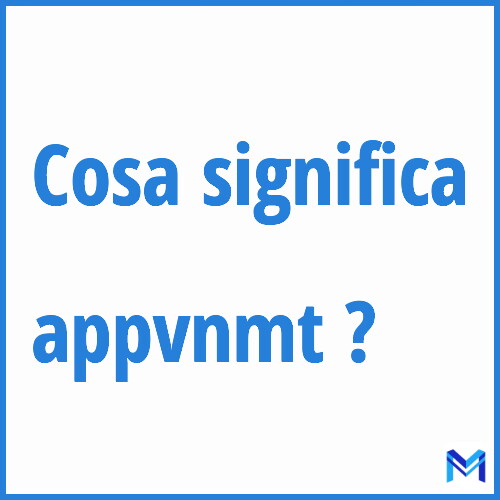 Cosa significa ”appvnmt” ?