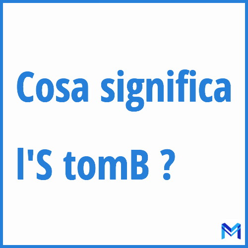 Cosa significa ”l'S tomB” ?