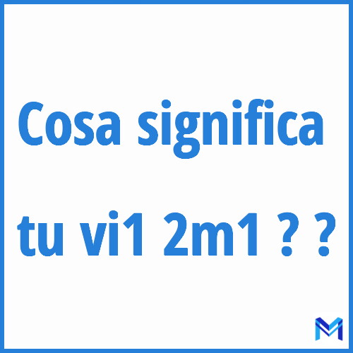 Cosa significa ”tu vi1 2m1 ?” ?