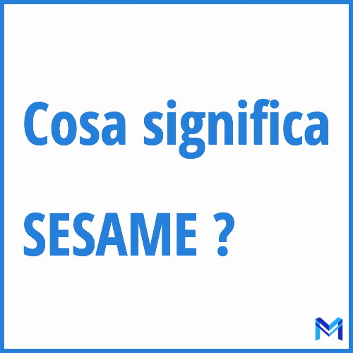 Cosa significa ”SESAME” ?